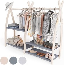 Children's Wooden Clothes Rail