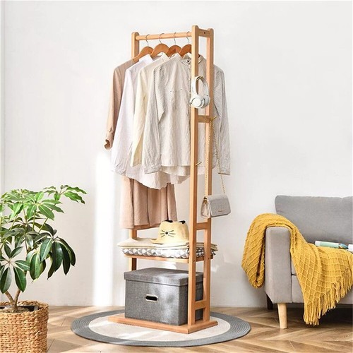 Wood clothing garment rack - clothing,