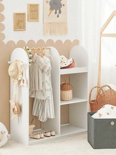 White kids wardrobe with - white,