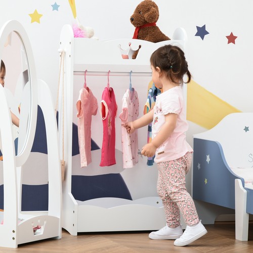Kids wood clothes rack - kids,